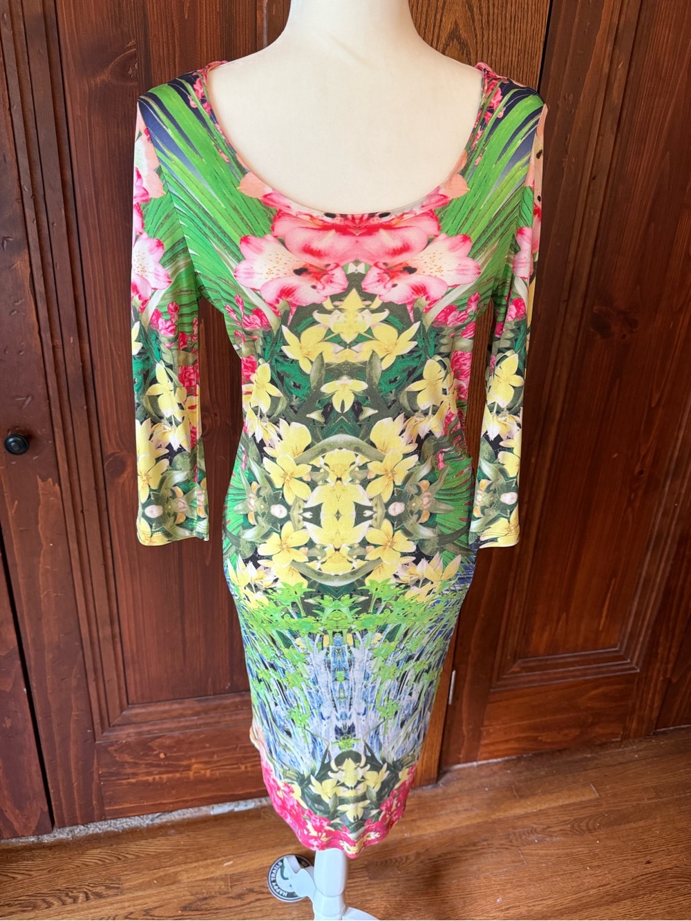 Elie Tahari Multicolor Floral Silk Dress - Size S